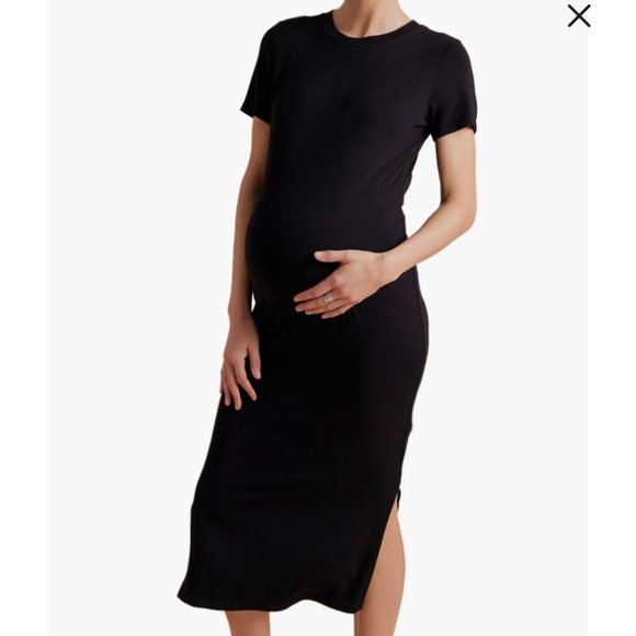 Jersey Midi Maternity Dress Size Medium - Picture 1 of 6